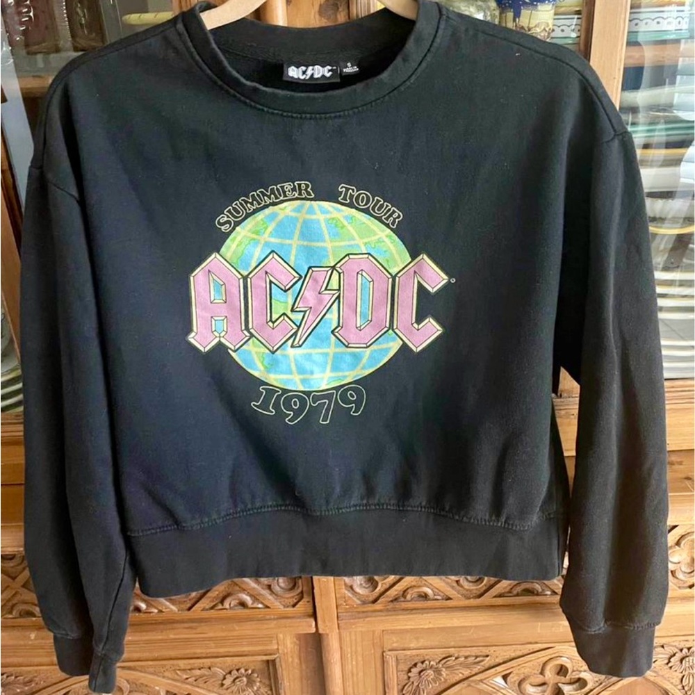 Distressed AC/DC sweatshirt